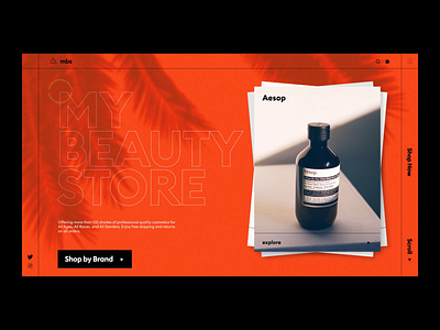 My Beauty Store UI Animation animation beauty concept cosmetics design ecommerce interaction interface motion graphics store ui user experience ux web website website design