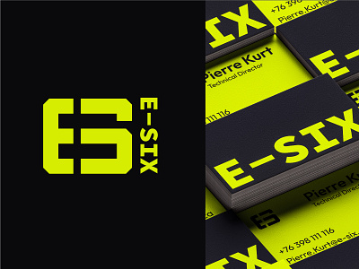 E-Six Logo and business card