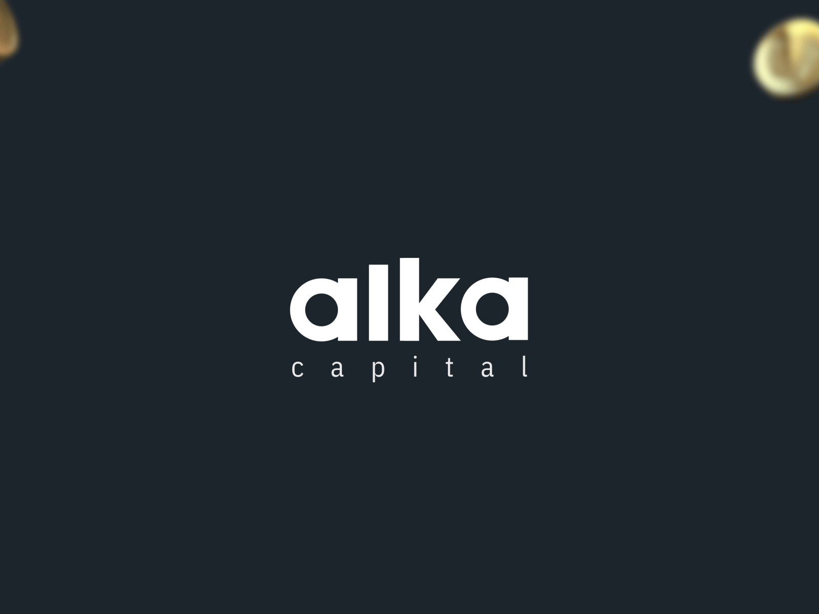 alka capital animation branding coin design finance icon illustration logo vector