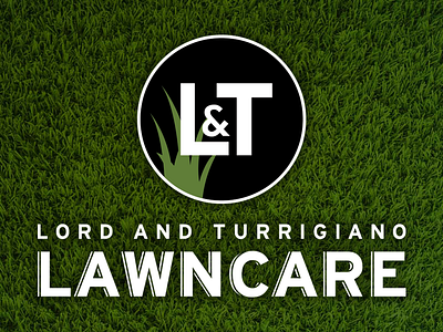 LT Lawncare Logo brand brand identity grass green landscaping lawncare logo small business