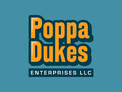 Poppa Dukes Logo brand brand identity logo logo design logodesign logotype