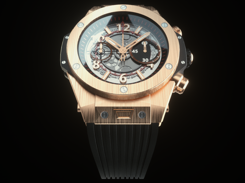 Hublot Big Bang Unico Product Render timepiece watch big bang hublot realism octane render cinema 4d 3d product render product design cgi rendering render