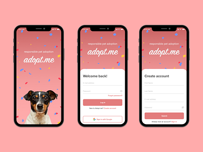 Pet Adoption App Login