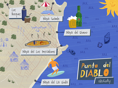 Punta del Diablo Map