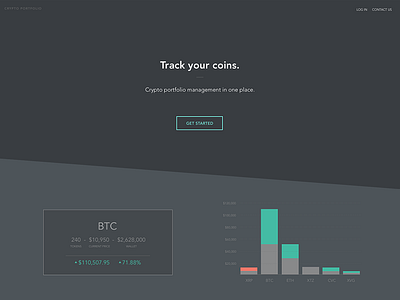 Crypto Portfolio Landing Page