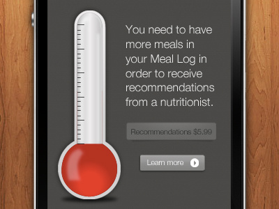 Meals app - recommendations thermometer food meals nutrition nutritionist recommendations thermometer