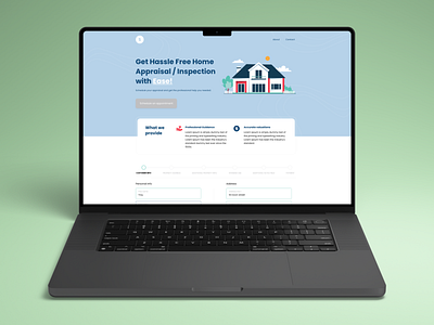 Synergy Home Appraisal Website form illustration minimal progress ui ui design ux website