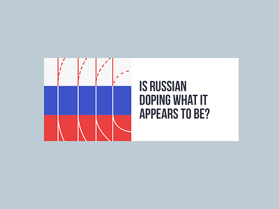 Russian Doping banner design doping illustration russia typogaphy