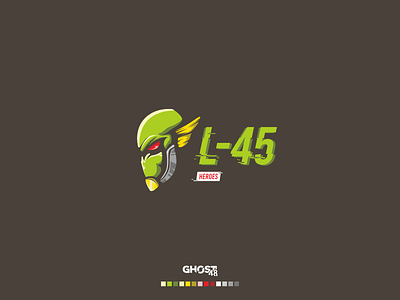 L-45 e sport gaming logo vector