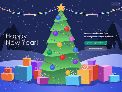 New Year 2021 design digital illustration illustration ui