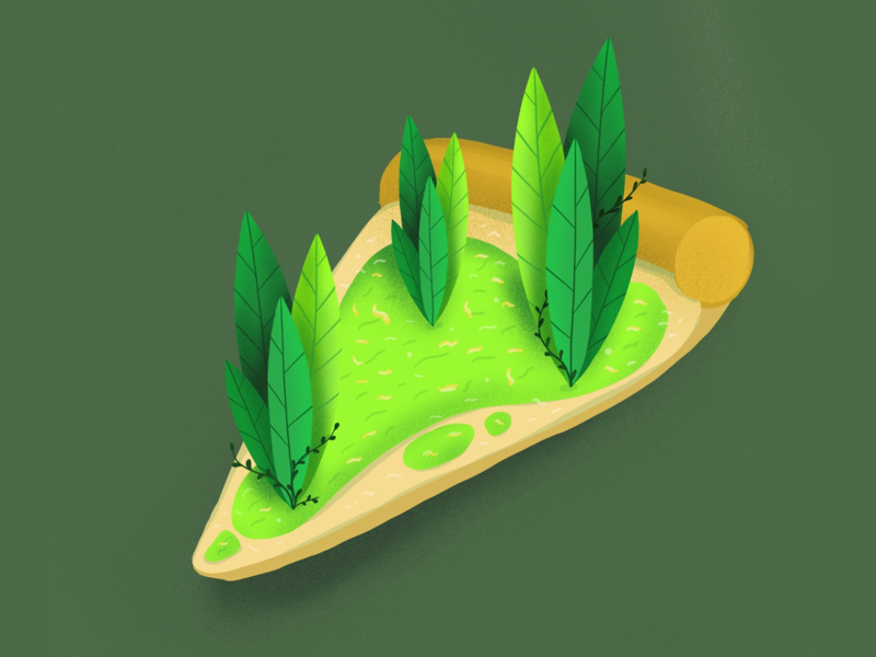 Vegan Pizza plant park veggie green healthy italian vegan pizza digital painting takeaway purple fast food tasty illustrator graphic food illustration food editorial illustration