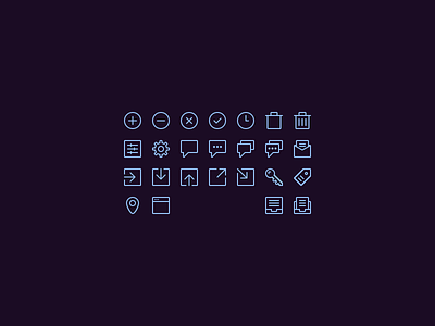 App icons icons outline simple stroke