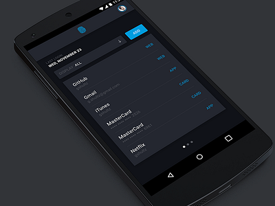 Password Store android android app app dark dark ui lock password secure ui user interface