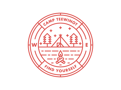 Camp Teewinot Badge badge camp camping outdoors patch