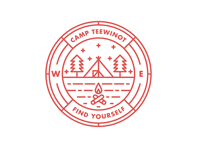 Camp Teewinot Badge badge camp camping outdoors patch