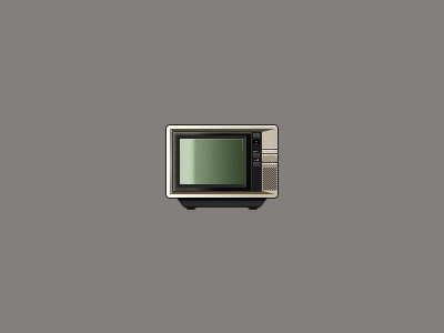 1980s Television Set icon by Adam Whitcroft on Dribbble