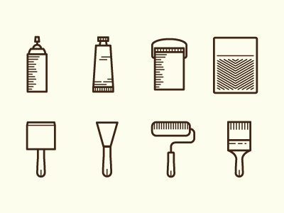 Tools Of: The Painter icon pictogram tools