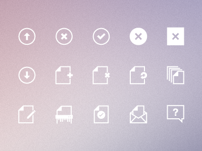 Icons 5 icon pictogram simple