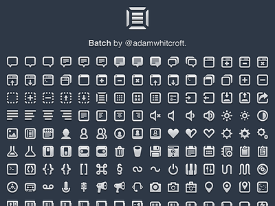 Batch - 300 Pictographs for Web & User Interface Design