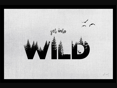 Get into wild wall poster on corel draw