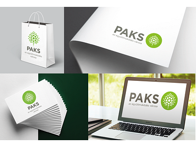 New emblem of the city of Paks branding design history logo vector webdesign