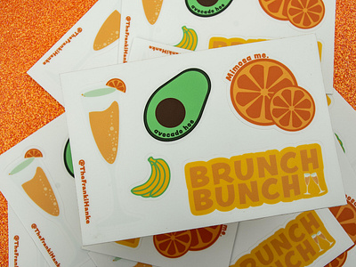 Brunch Bunch Sticker Sheet - Product Design