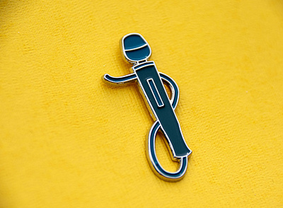 Magic Wand Enamel Pin - Product Design enamel pin product design vector