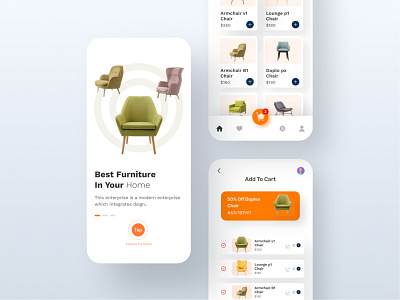 Furniture Ecommerce App By Shuvo On Dribbble