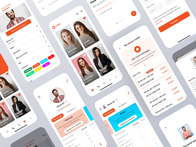Dating Mobile Application😍 chat dating dating application dating mobile app design meet application minimal mobile app mobile ui online dating service ui uidesign user interface ux video chat app voice chat app