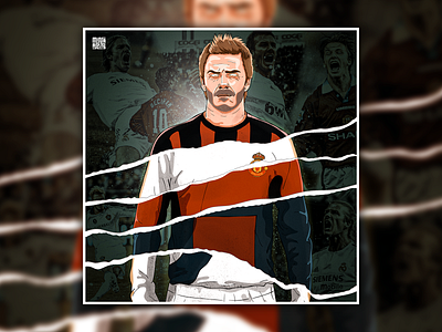 David Beckham 1992-2013 Clubs design football graphic design illustration illustration art illustrator poster poster art poster design vector vectorart