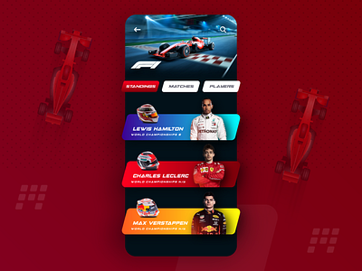 Formula 1 Official App UI Concept