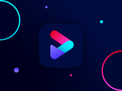 Play icon design for iOS App | Logo for Mobile App