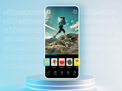 Slideshow App new Design & Mint Vibe Minimal