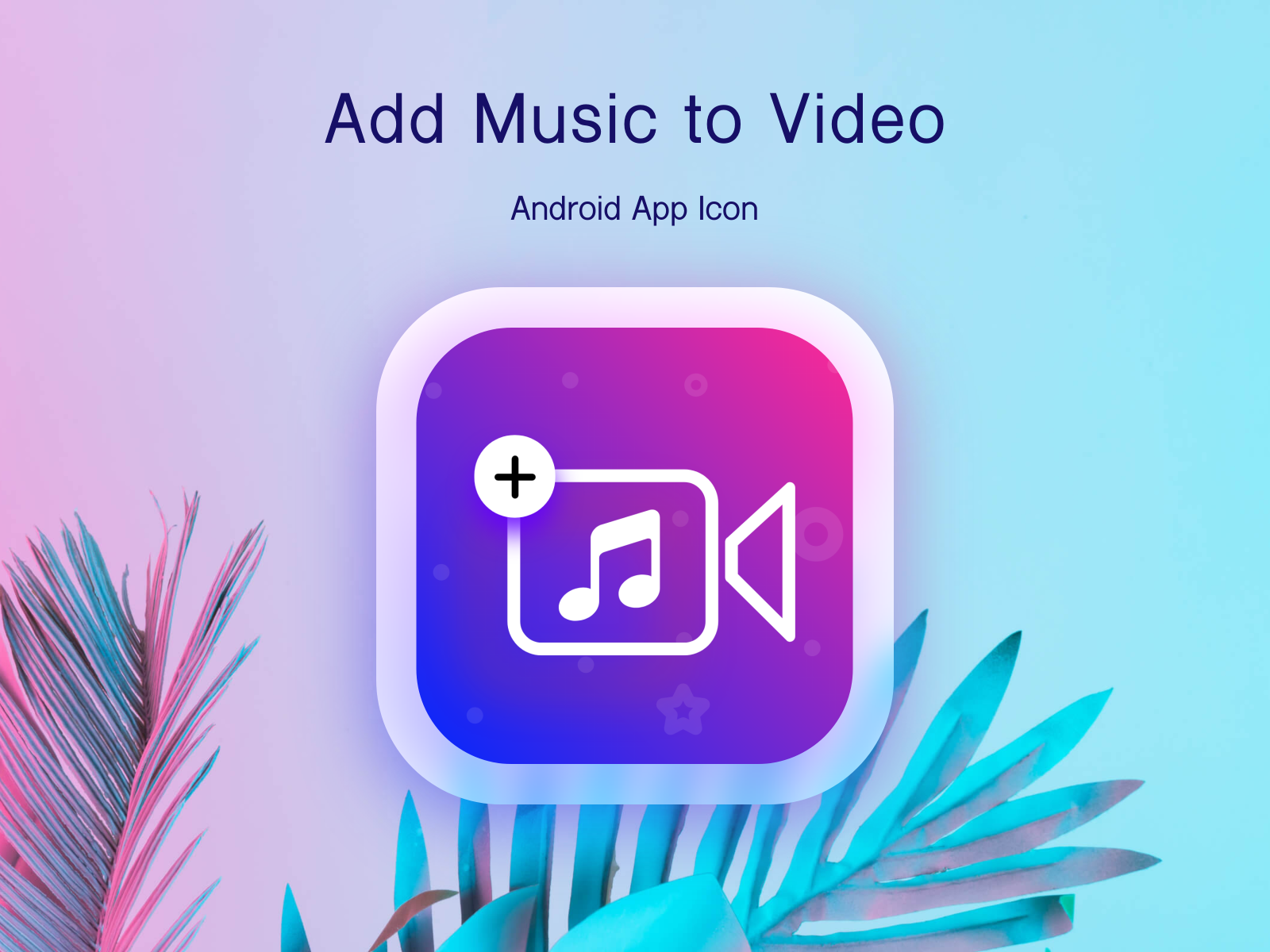 Add Music to Video iOS App Icon Logo Design by Gazi Yeasin Arifin on ...