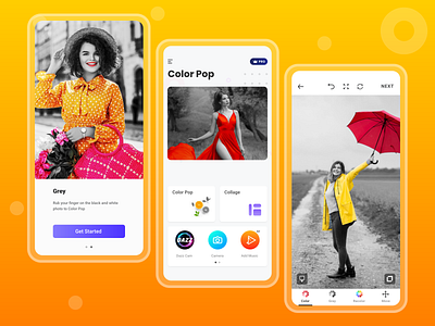 Color Pop App Redesign for Android app design app ui branding clean ui colorful daily 100 challenge daily ui dailyui design eye catching games illustration ios app design mockup ui ux vector vibrant vivid