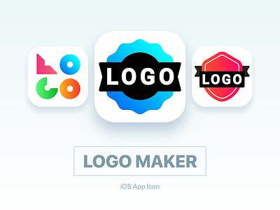 Logo Design & Icon Design for Logo Maker App app icon apple blue blues color color palette colorful colors gradient icon icons illustration ios app ios app design iphone minimal minimalist minimalist logo ui vector