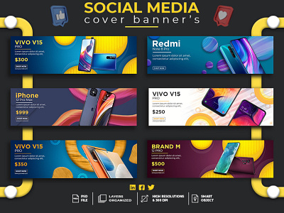 Social media web and cover banner s