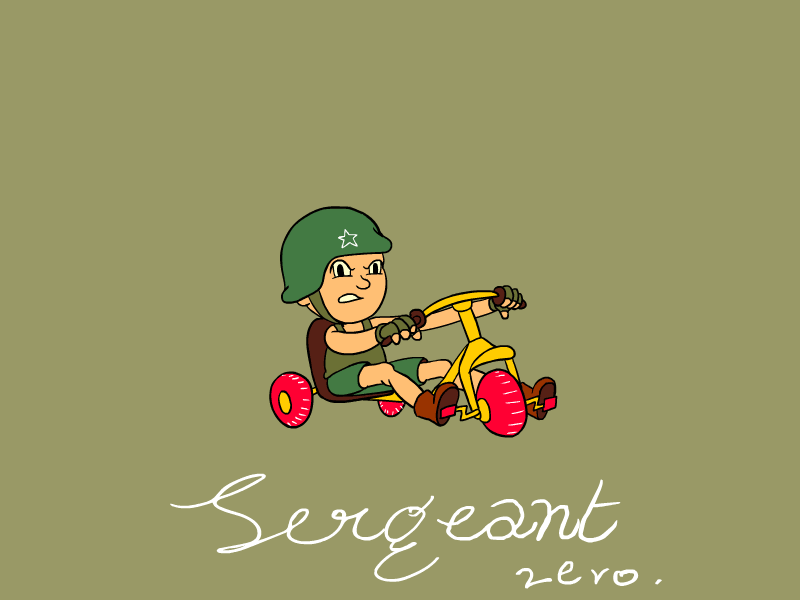 sergeant zero 2d character 2danimation animated gif bicycle cartooning dribble shot flash animation gangsta kids toons tricycle