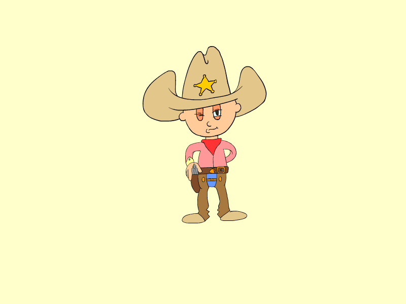 cowboy bill 2d character 2danimation animate animated animated gif animation cowboy dribble shot flash animation merry xmas merrychristmas