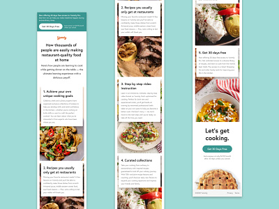 Landing Page for Yummly – Mobile branding conversion design marketing optimization ui web