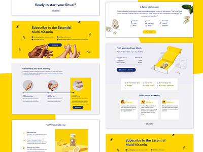 Landing Page – Ritual branding design marketing ui web