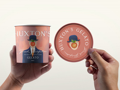 Huxtons Gelato. Packaging brand design branding branding design concept design graphic design graphic design agency illustration logo packaging packaging design