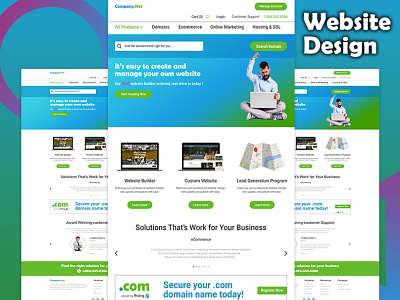 New Website Design landing page user experience web design website design