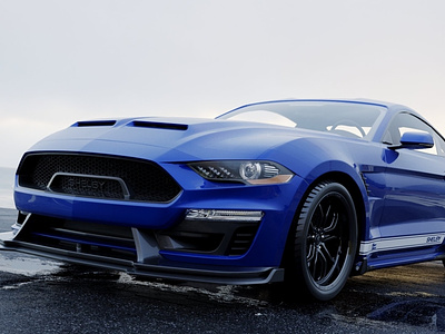 Ford Mustang Super Snake 2019 3D Rendering