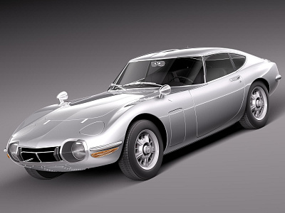 Toyota GT2000 1967 1970 3D Model 3d model automobiles cars toyota vehicles