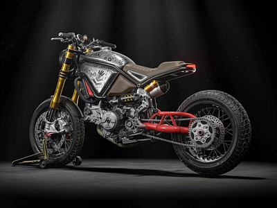 Custom Ducati Scrambler 3D Model