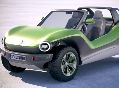 Volkswagen ID Buggy 2020 3D Model 3d art 3d artist 3d model 3d render automobile car cars cg drive german realistic 3d renderhub renders sport squir vehicle vehicles