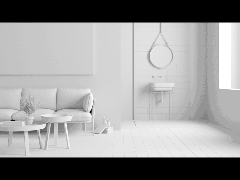 Pink Room Test Cam 3ds max architecture cg corona render gif minimal minimalism