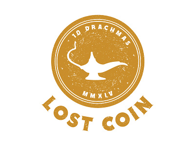 Lost Coin branding coin essay gold illustartion lantern logo okc