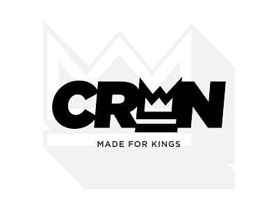 CRWN Update* apparel branding icon identity logo thick